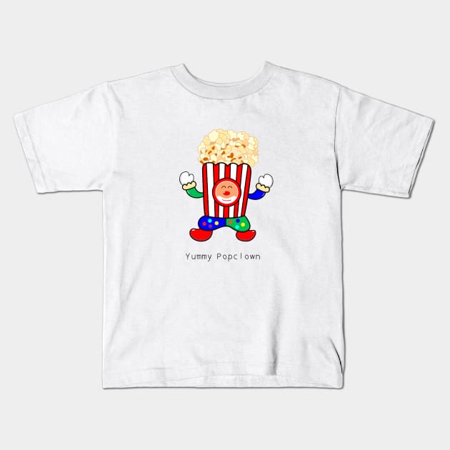 cute popcorn Kids T-Shirt by wordspotrayal